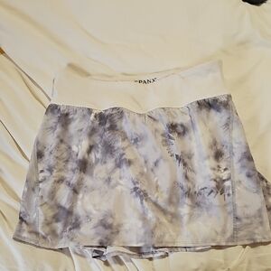 SPANX Women's Grey and White Athketuc Skort